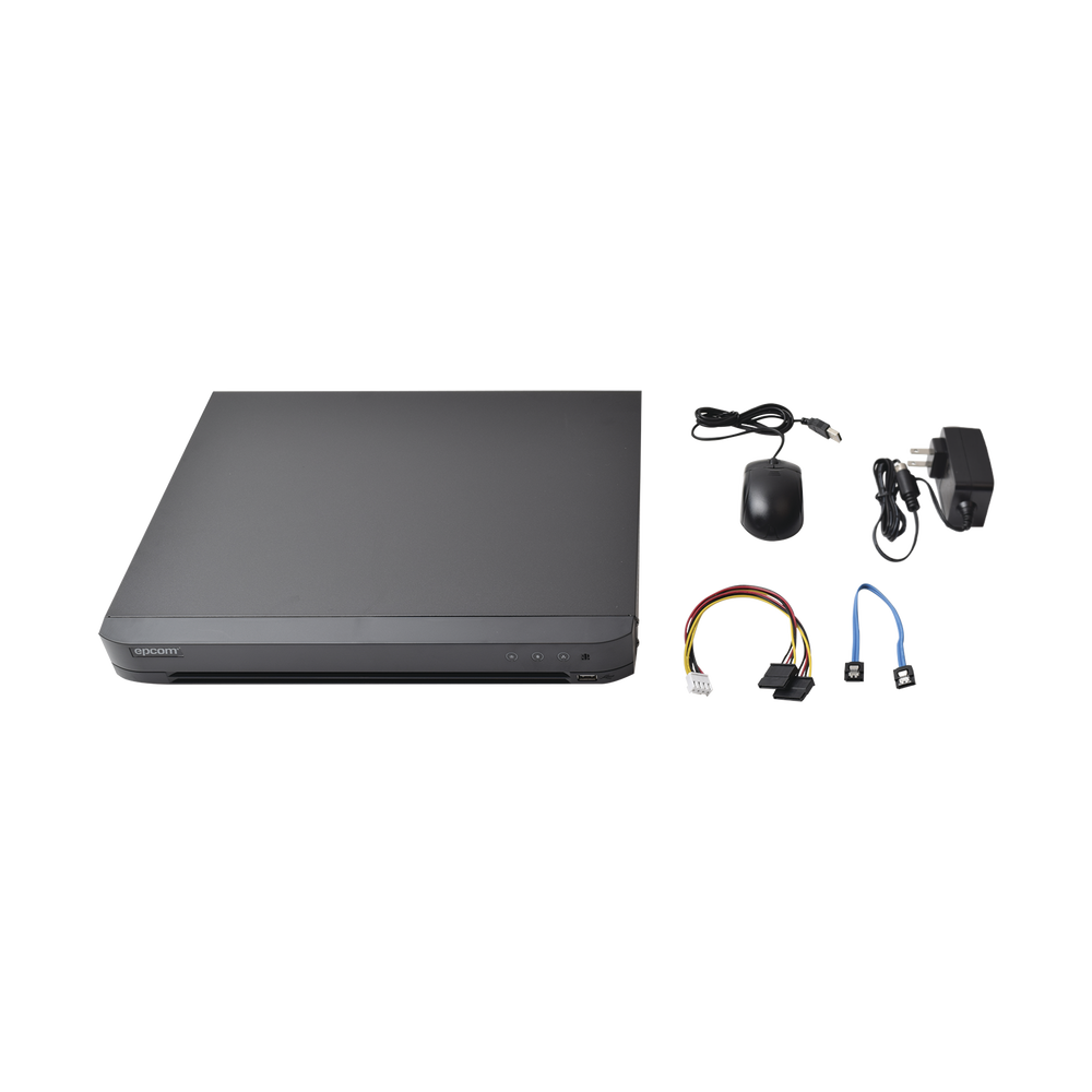 KIT TurboHD 1080p / DVR 8 Canales / 8 Camaras Bala (exterior 2.8 mm) / Transceptores / Conectores / Fuente de Poder Profesional hasta 15 Vcc para Larga Distancias