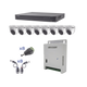 KIT TurboHD 1080p / DVR 8 Canales / 8 Camaras Eyeball (exterior 2.8 mm) / Transceptores / Conectores / Fuente de Poder Profesional hasta 15 Vcc para Larga Distancia