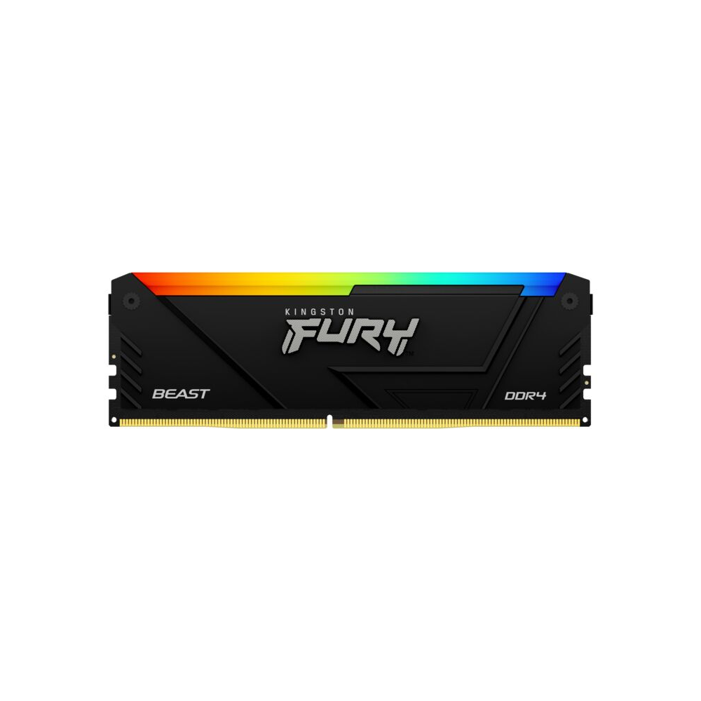Memoria Kingston 16GB DDR4 3200MHz Fury Beast Negro RGB