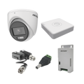 KIT COLORVU TURBOHD 1080pLite / DVR 4 Canales / 4 Cámaras Eyeball (exterior) / Transceptores / Conectores / Fuente de Poder Profesional