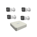 Kit IP 1080p NVR 4CH PoE - 4 Camaras Bala para Exterior