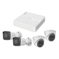 Kit IP 2 Megapixel / NVR de 8 Canales con 8 Puertos PoE / 2 Cámaras IP Bala para Exterior / 2 Cámaras IP Domo para Exterior