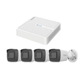 Kit IP 2 Megapixel / NVR de 8 Canales con 8 Puertos PoE  / 4 Cámaras IP Bala para Exterior