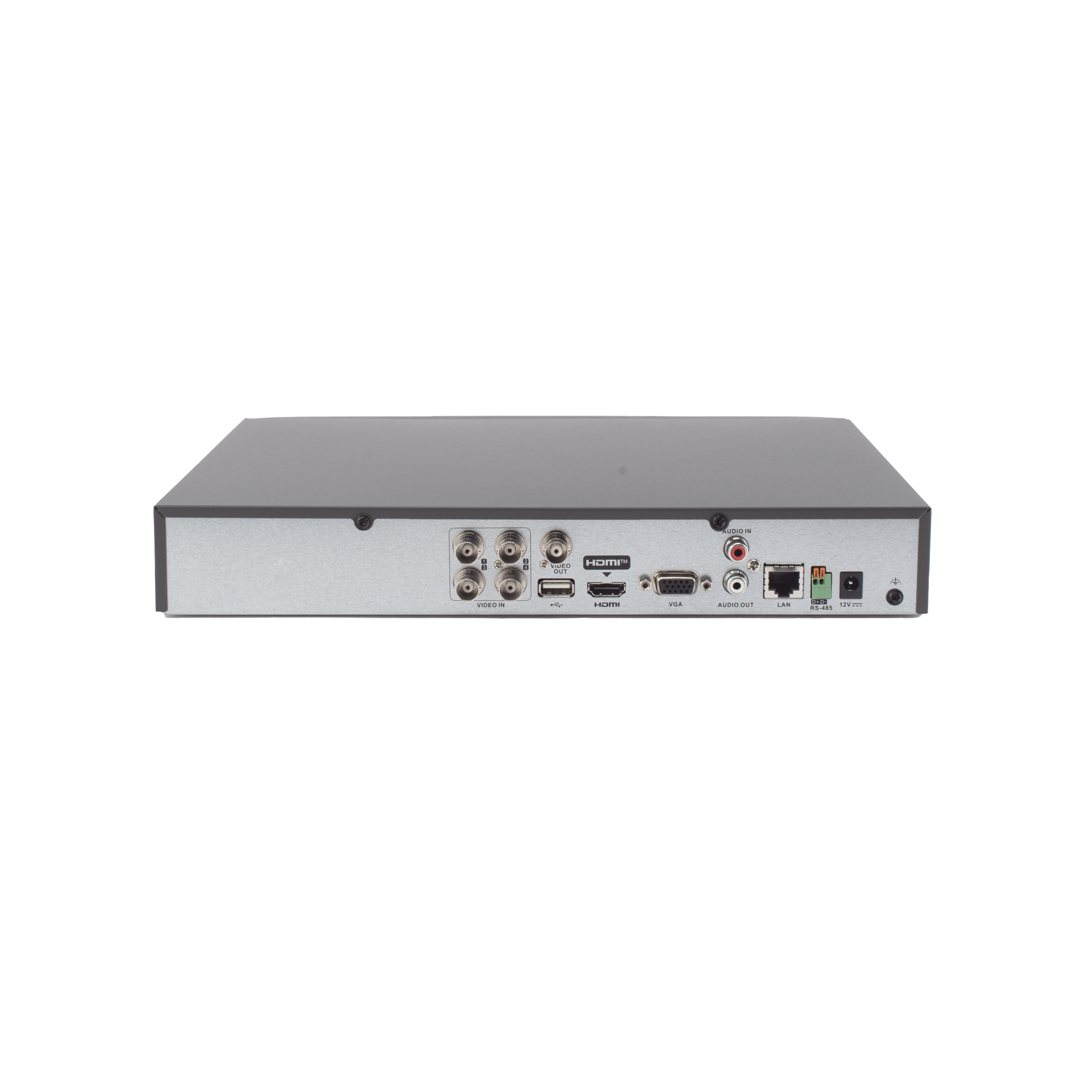 Kit TurboHD 3K (5 Megapíxel) con DVR de 4 Canales, 4 Cámaras Bala Metálicas para Exterior con Micrófono Integrado, Accesorios de Interconexión y Fuente de Poder