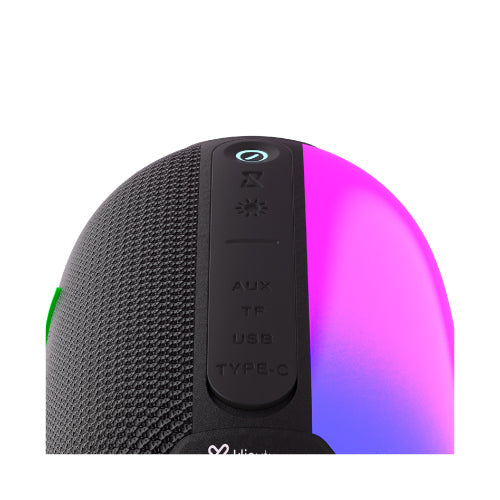 Bocina Portátil Klip Xtreme LED Bluetooth TWS 12W Zoundfire KBS-250BK