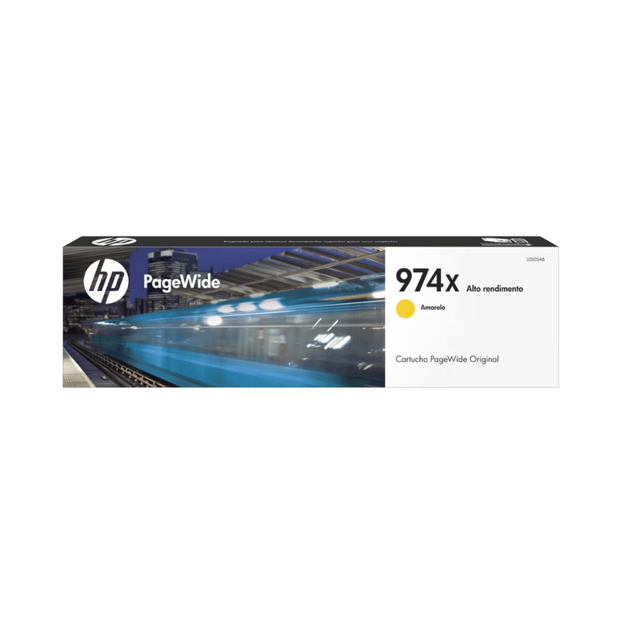 Cartucho Original De Tinta HP PageWide 974X Alta Capacidad Amarillo