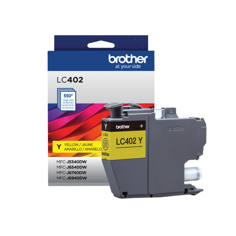 Tinta Brother Lc402Y Amarillo Mfc-J5340Dw / Mfc-J6540Dw / Mfc-J6940Dw (550 Pag)