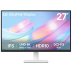 Monitor LG 27" Ultrafine 4K, IPS, UHD 3840x2160, 60Hz, HDMI/DP, Garantia 1 año