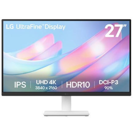 Monitor LG 27" Ultrafine 4K, IPS, UHD 3840x2160, 60Hz, HDMI/DP, Garantia 1 año