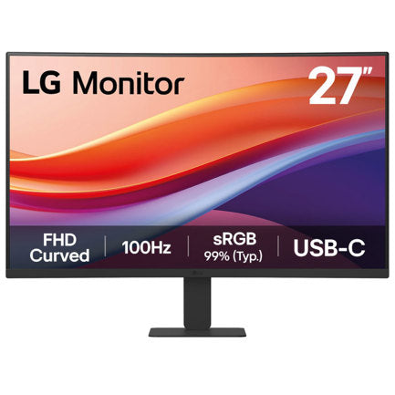 Monitor LG 27" 27U421A Curvo FHD 1920x1080 100Hz HDMI USB-C