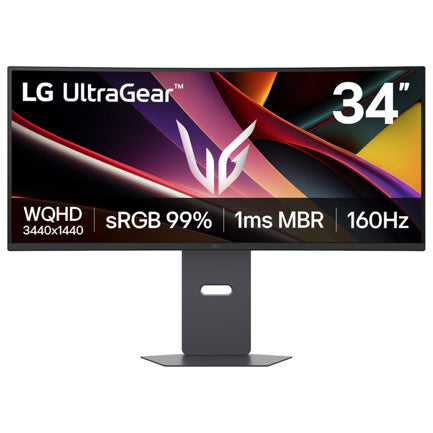 Monitor LG 34" UltraGear Curvo WQHD 3440x1440 Panel VA 160Hz 1ms MBR