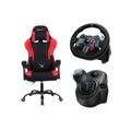 Bundle Palanca + Volante Logitech + Silla Gamer Xzeal X20