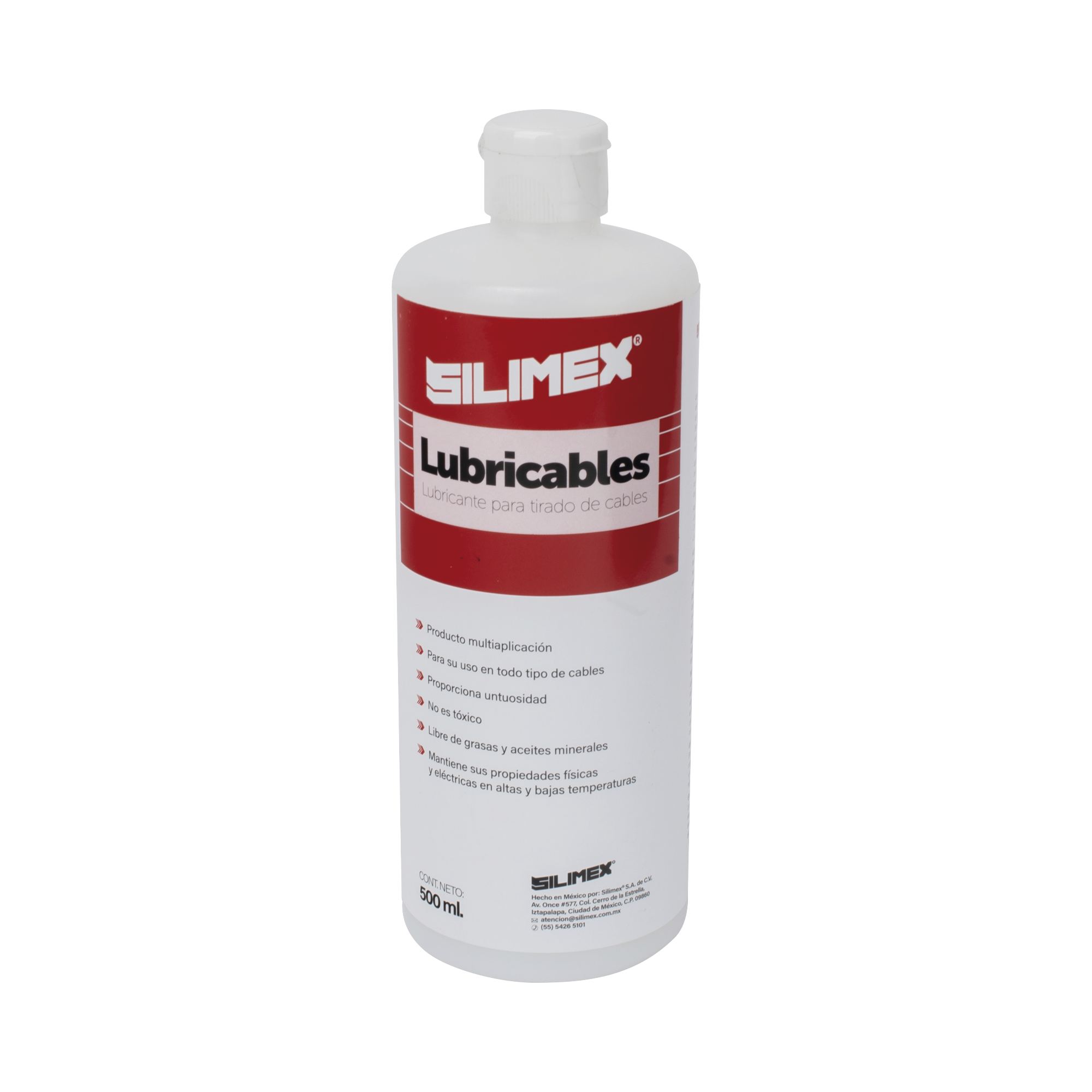 Lubricante Dielectrico de Alta Eficiencia para Jalado de Cables Sin Datos / No es Toxico y Compatible con Todo Tipo de Cable / Deslizamiento de Cables Seguro, Sin Friccion y Sin Riesgos / Presentacion de 1/2 Litro