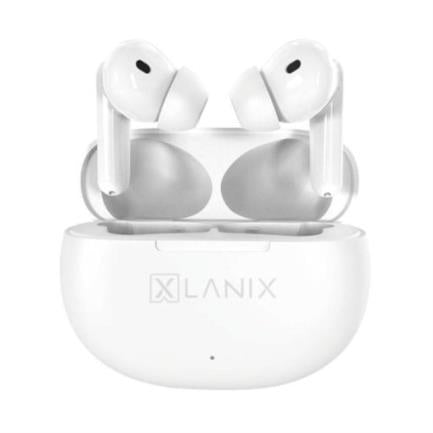 Audífonos Inalámbricos LANIX LXW2 TWS – 35mAh, Bluetooth, Cancelación de Ruido, IPX3, Color Blanco