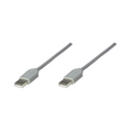Cable USB A-A 1.8M Gris Manhattan (317887)