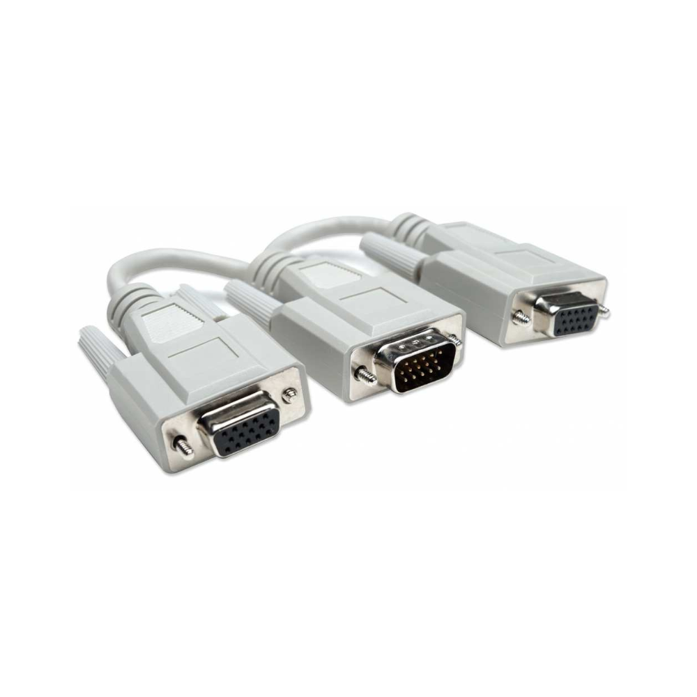 Cable VGA en Y Manhattan 1H a 2H-HD15 15cm (328302)