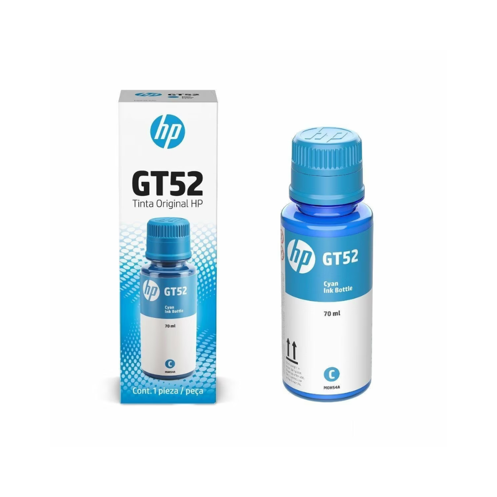 Botella Tinta HP GT52 Cian