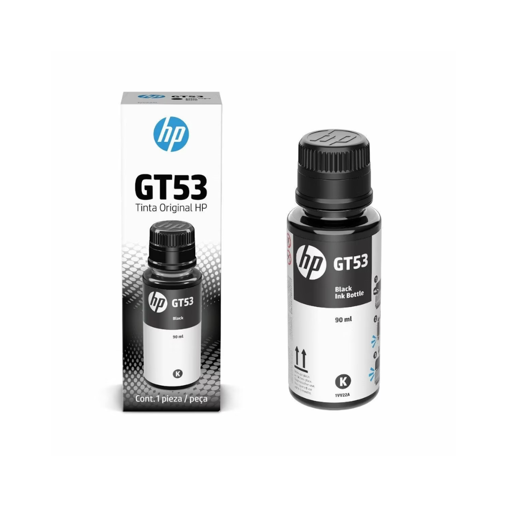 Botella De Tinta HP GT53 Original 90ml Negro