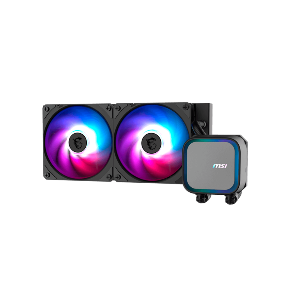 Enfriamiento liquido MSI MAG CORELIQUID A13 240mm negro 2xFan ARGB compatible AM5/AM4 LGA 1700/1851