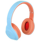 Audífonos Perfect Choice On-Ear Inalámbricos Bluetooth Azul/Coral