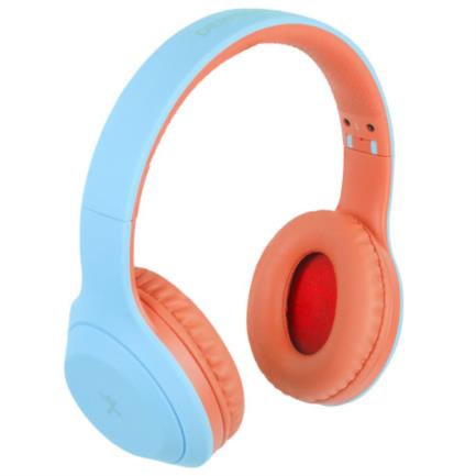 Audífonos Perfect Choice On-Ear Inalámbricos Bluetooth Azul/Coral