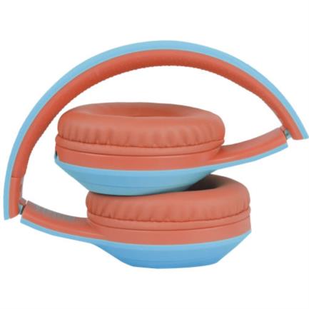Audífonos Perfect Choice On-Ear Inalámbricos Bluetooth Azul/Coral