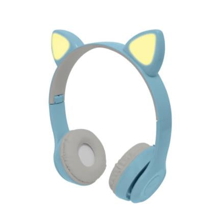 Diadema Perfect Choice Catto Inalámbrica con Luz para Niños Azul