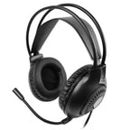 Diadema Alámbrica Perfect Choice Stream Pro 1.8m Micrófono Omnidireccional 3.5mm Negro