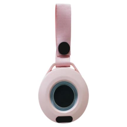 Bocina Portátil Perfect Choice Handy Inalámbrica Batería Recargable Luz RGB Rosa