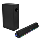 Barra de Audio Perfect Choice Emphoria RGB 2.1 Subwoofer 70W Negro