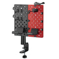 Soporte De Escritorio Manhattan Con Tablero Organizador Perforado Y Porta Accesorios