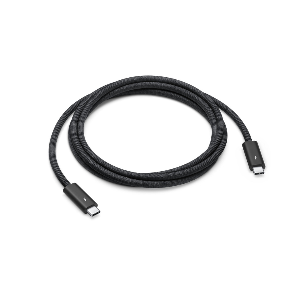 Cable Apple Thunderbolt 4 Pro 1.80m 40Gbps Negro USB Pantalla Mac Dock Disco Duro iPhone iPad MacBook