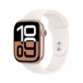 Apple Watch Series 10 Smart Watch - 46mm Case Height - 39mm Case Width - Rosa Gold Case Color MWWU3AM/A