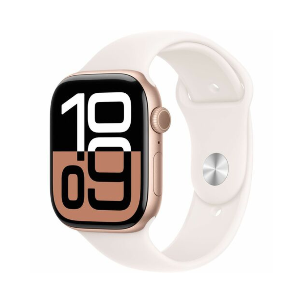 Apple Watch Series 10 Smart Watch - 46mm Case Height - 39mm Case Width - Rosa Gold Case Color MWWU3AM/A