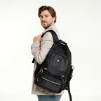 Mochila Perfect Choice laptop 15.6 pulg a 17 pulg múltiples compartimentos Forter color Negro