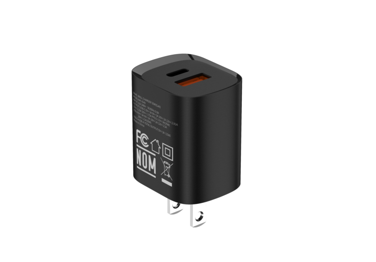 Cargador de pared Naceb Gan USB-A+ USB-C de 35W modelo NA-0143