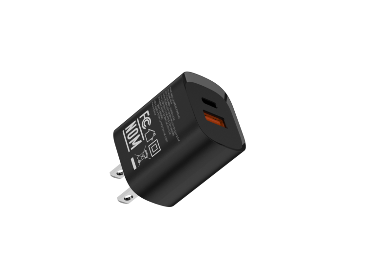 Cargador de pared Naceb Gan USB-A+ USB-C de 35W modelo NA-0143
