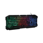 TECLADO GAMER NACEB ALAMBRICO RETROILUMINADO RGB ANTI-GHOSTING MULTIMEDIA