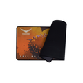 Mousepad XL Naceb Wizard XL color Negro con Naranja grosor 4mm 80 x 30cm