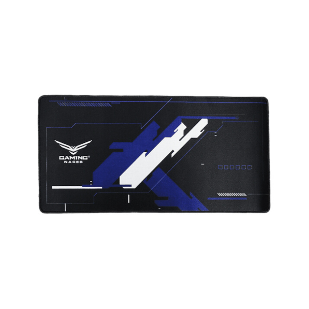 Mousepad M Naceb con diseño color Azul con Negro grosor 4mm 60 x 30cm