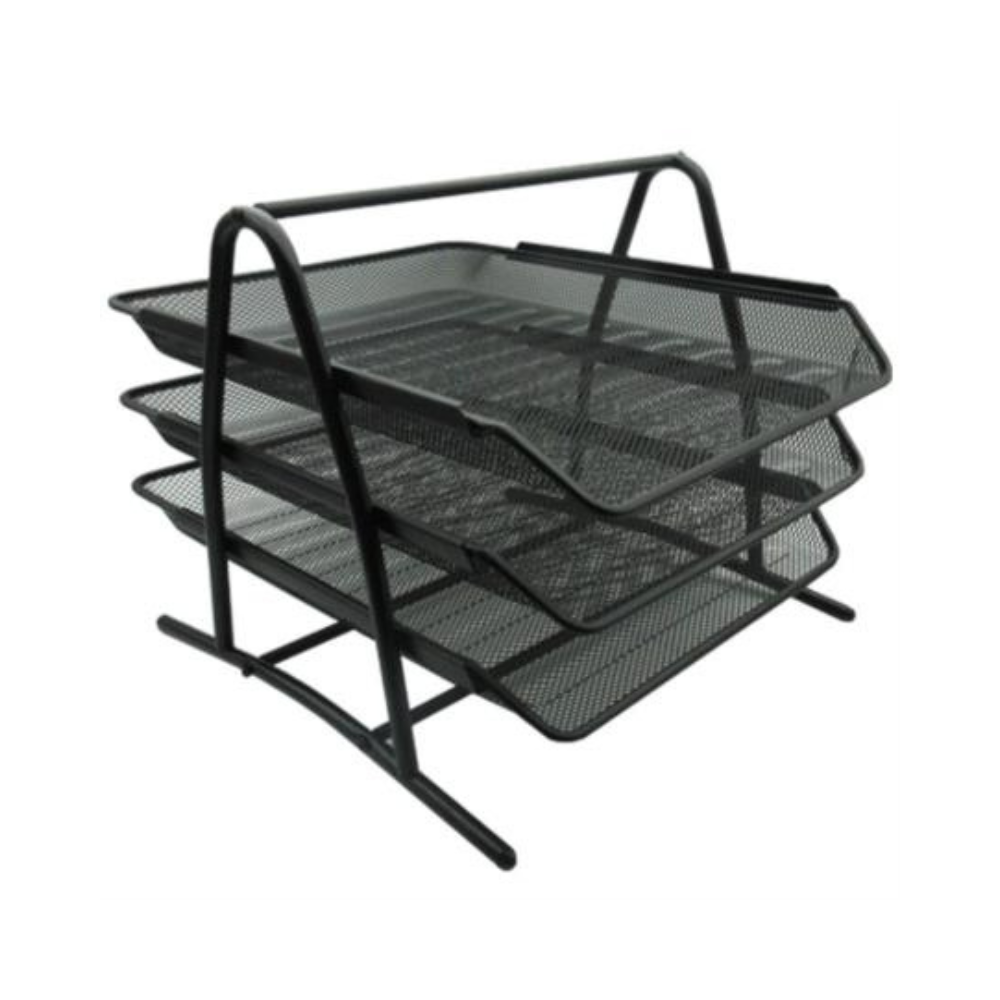 Charola Organizadora Nextep Malla Metálica 3 Niveles Tipo Oficio