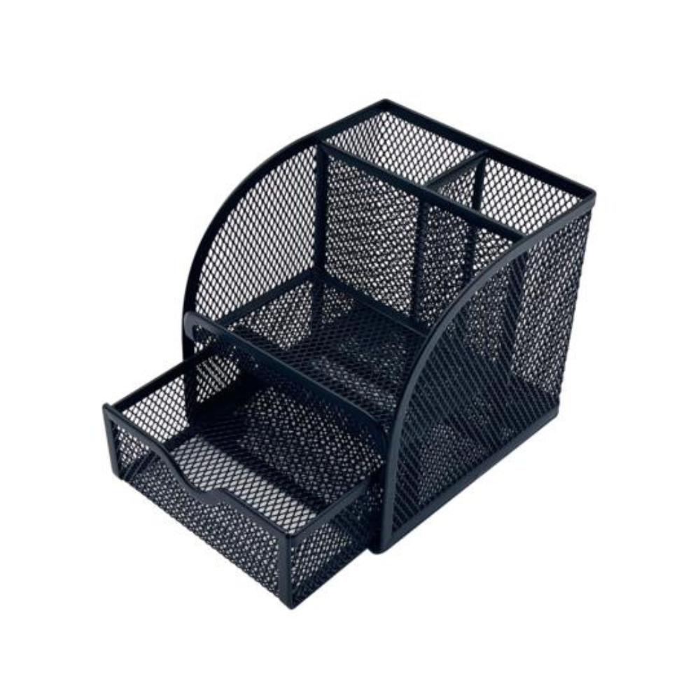 Organizador Malla Metalica Nextep 4 Secciones Negro