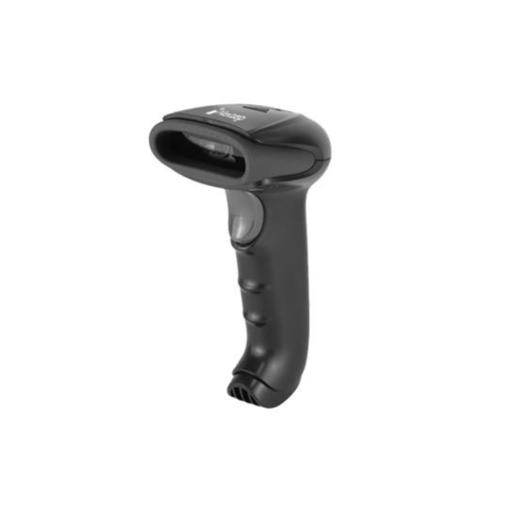 Lector de Código de Barras y QR Nextep Alámbrico 1D/2D USB con Base Ajustable Negro NE-503