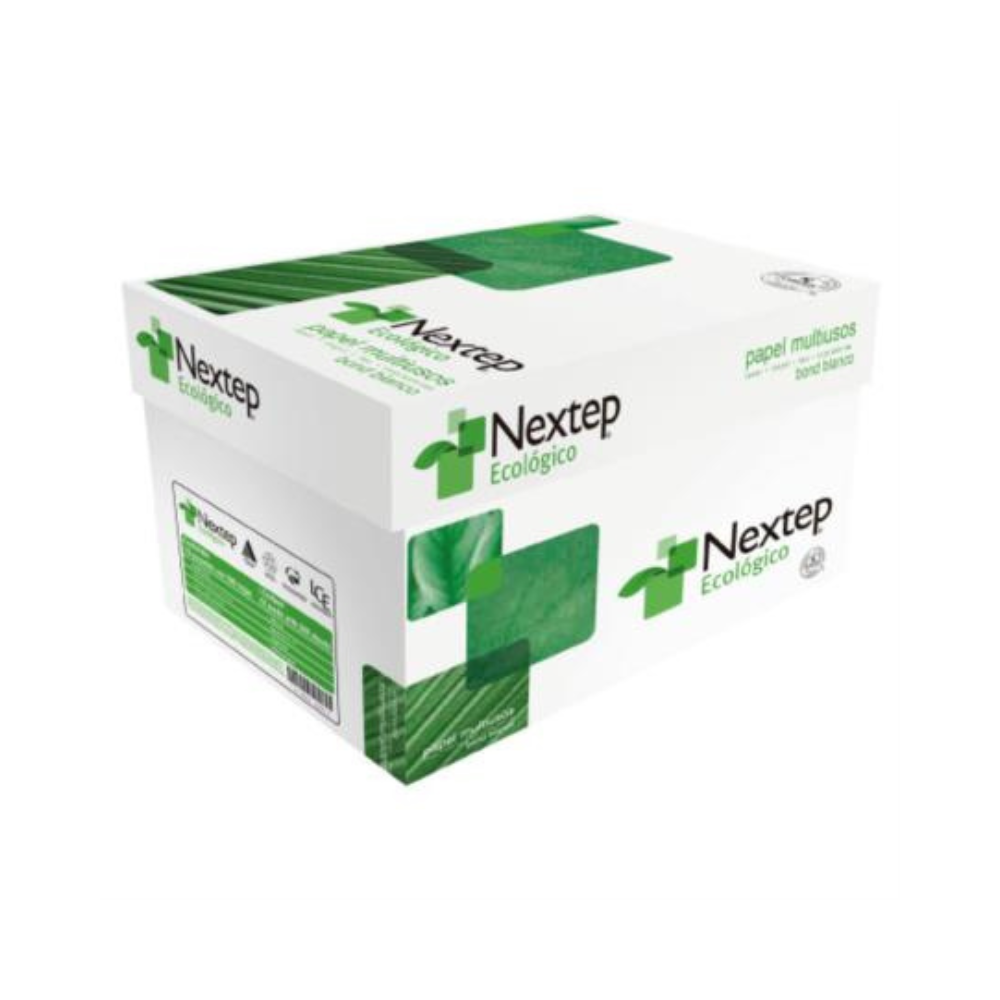 Papel Cortado Nextep Ecológico Carta 95% Blancura 75g C/5000