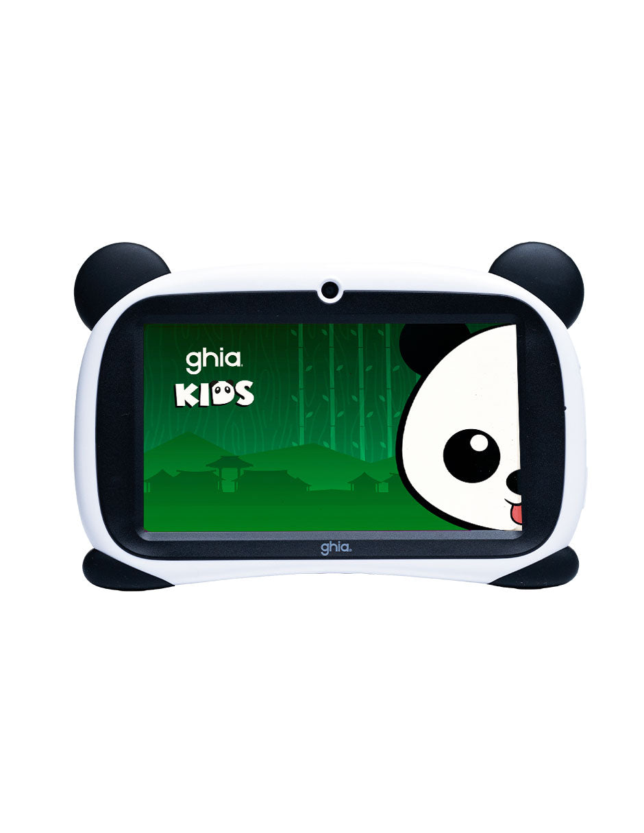 Tablet Kids A333 PentaCore 7" IPS 4GB RAM 64GB USB-C 2 cámaras Wi-Fi Bluetooth 2500mAh Android 15 panda ojos verdes