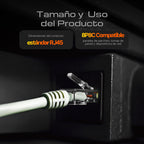 Bote 100Pzas Plug RJ45 Cat6 Qian NW6100 50Micras