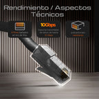 Bote 100Pzas Plug RJ45 Cat6 Qian NW6100 50Micras