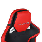 Silla Gamer Nextep Ergonomica Falkor Masaje Lumbar y Reposa Pies Color Rojo/Negro