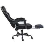 Silla Gamer Nextep Ergonomica Falkor Masaje Lumbar y Reposa Pies Color Gris/Negro