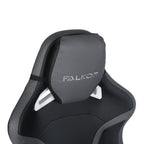 Silla Gamer Nextep Ergonomica Falkor Masaje Lumbar y Reposa Pies Color Gris/Negro